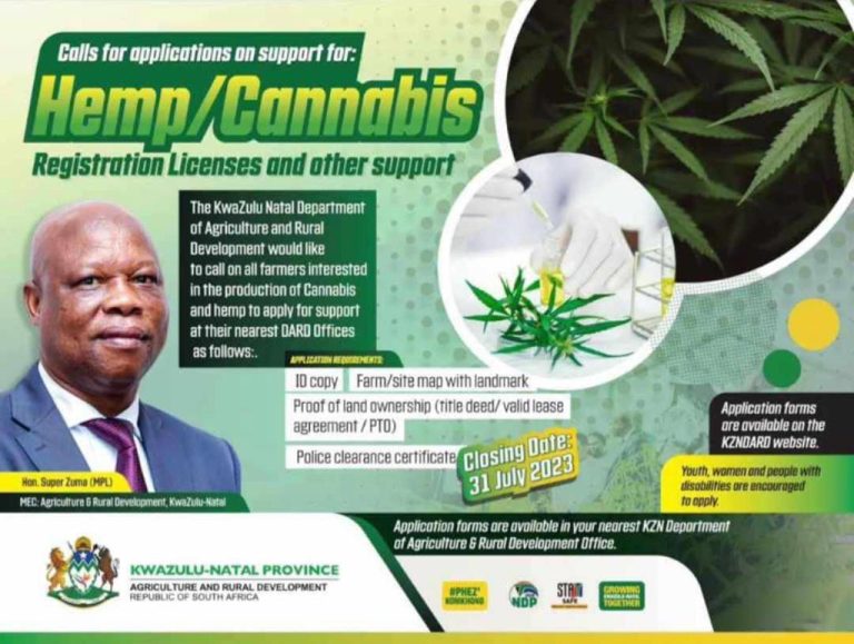 Call for application on support for Hemp/Cannabis Registration